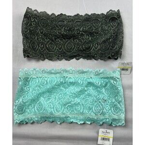 Free People Seamless Lace Reversible Bandeau Bra Lot M/L NWT